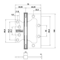 Петли без врезки Morelli Черные Петли без врезки Morelli Черные